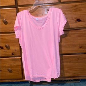 Pink v- neck t-shirt